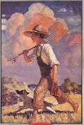 NC Wyeth Coca-Cola Calendar Illustration china oil painting reproduction